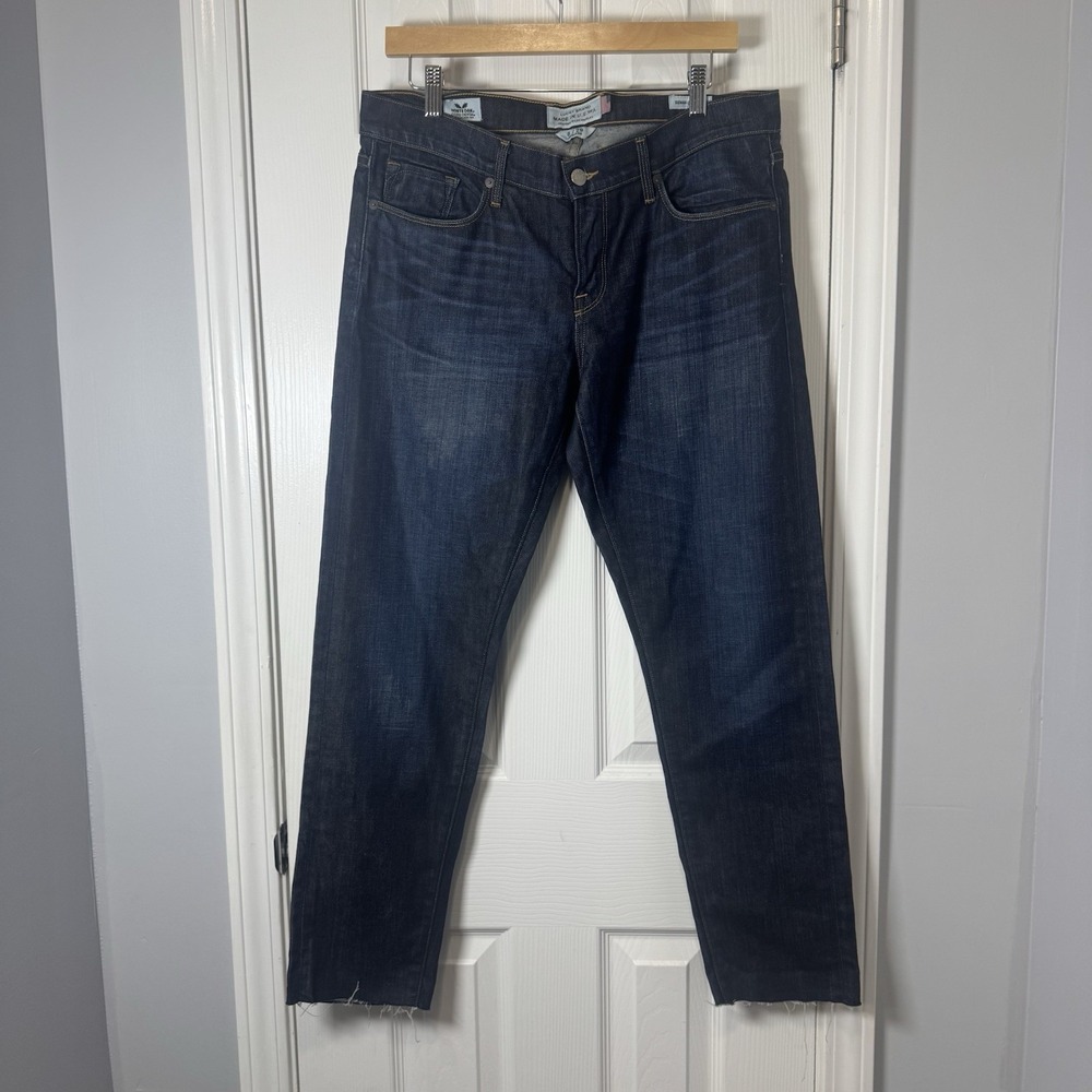 Lucky Brand Womens Sweet Straight Ankle Jeans‎ Sz 8/29 Blue Denim White Oak Cone